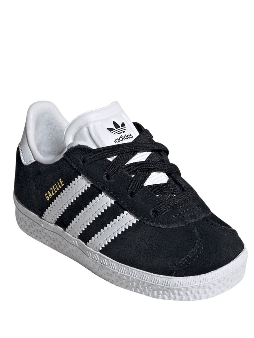 adidas Kids Gazelle Sneakers - Black/White size 4 NEW